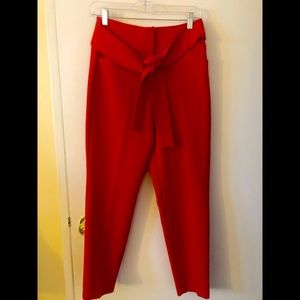 Dynamite Ankle Length Cindy Pants in Red